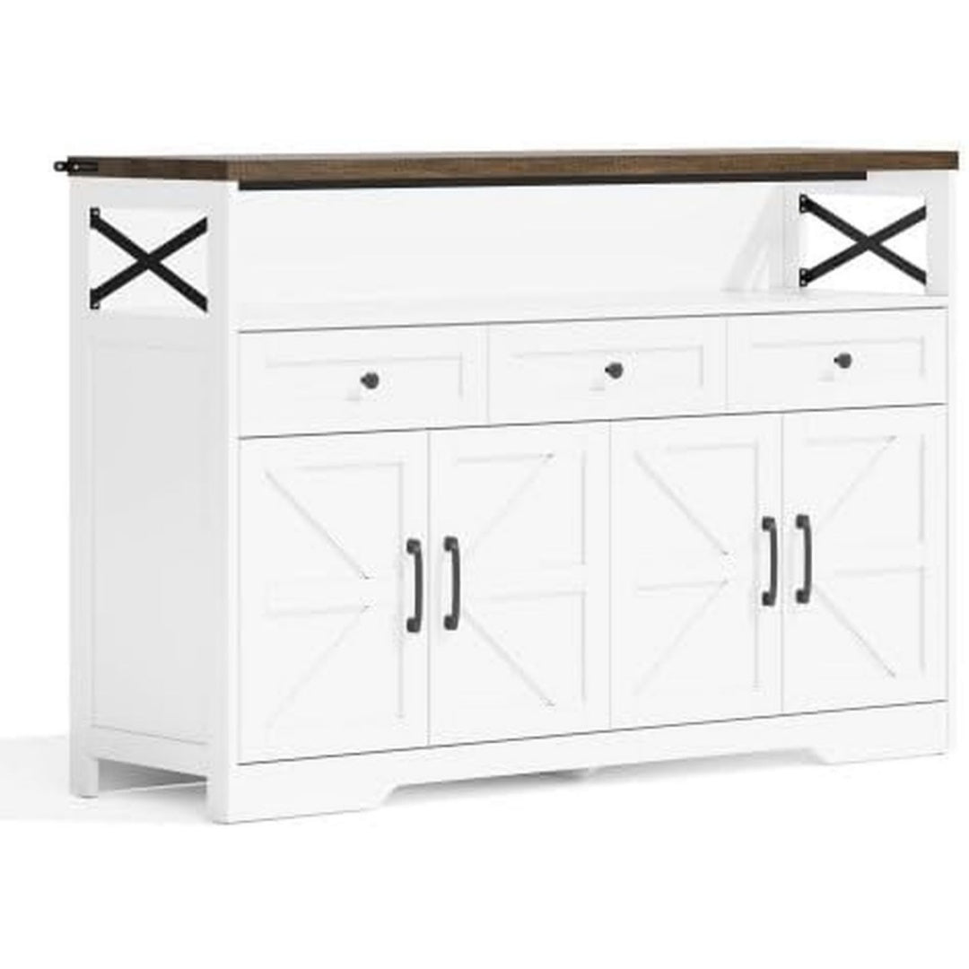Sideboard mit 2 Tueren und offenen Ablagen