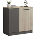Sideboard mit beschichteten Flaechen, geschlossenem Stauraum und 2 Tueren