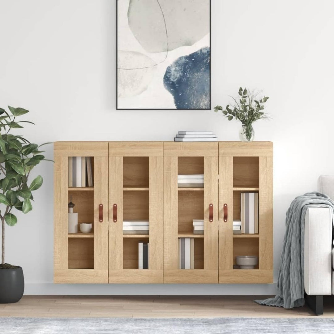 Sideboard aus Holzwerkstoff und Glas mit Glastueren