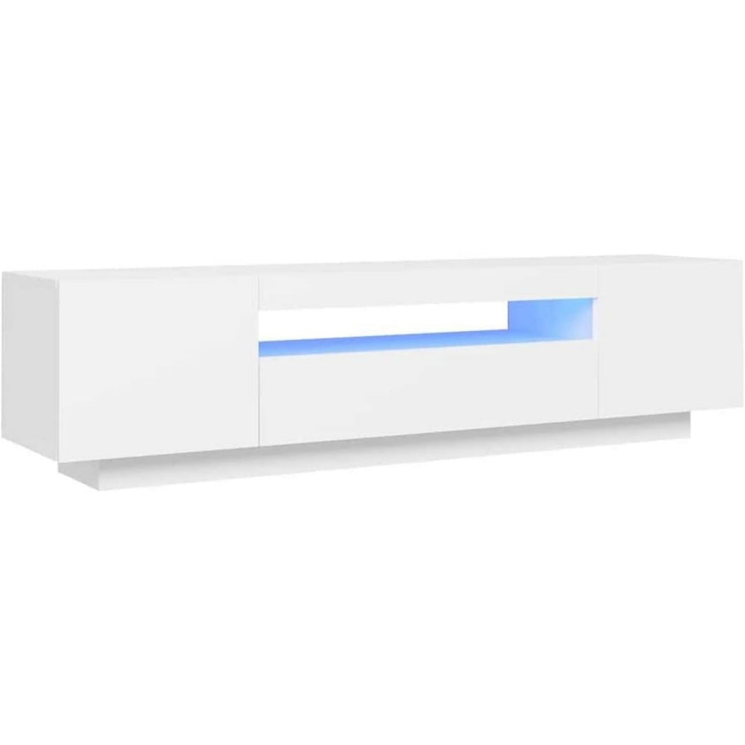 Weisses Lichtboard mit schmaler mittiger Geraetenische
