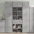 Sideboard mit den Massen 70 x 42.5 x 185 cm in Betongrau