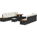 Hochschrank mit 2 Tueren und Metallgriffen