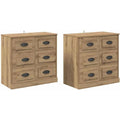 6 Schubladen an dem Sideboard in Eichenbraun